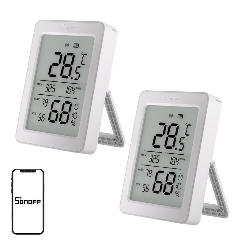 SONOFF ZigBee SNZB-02DR2 temperatur- og luftfugtighedssensor, 2-pak