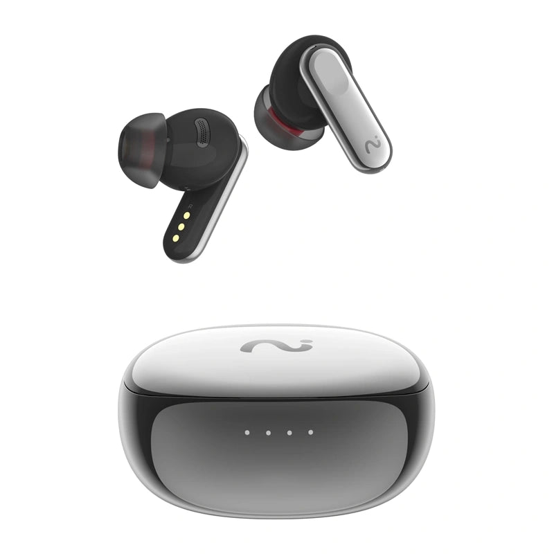 VIAIM Nano+ AI-høretelefoner med stemmeoptager (sølv)