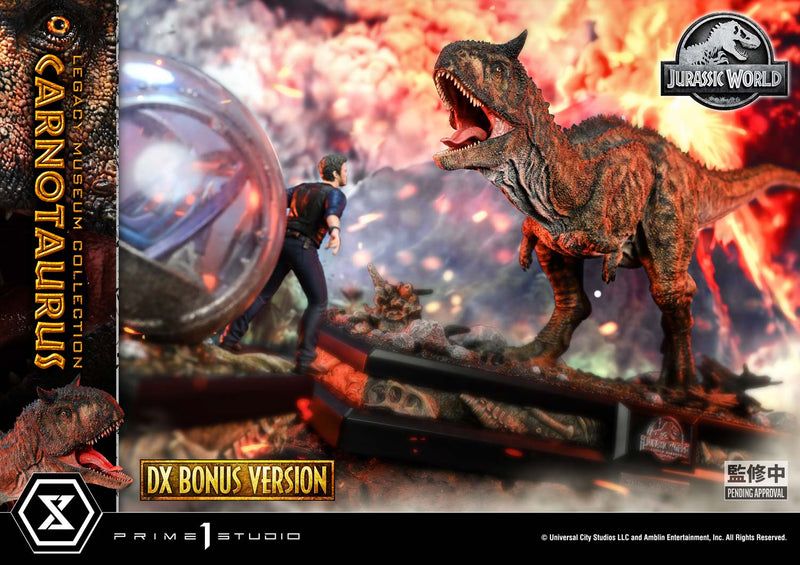 Prime 1 Studio Legacy Museum Collection Jurassic World: Fallen Kingdom (Film) Carnotaurus 1/15-skala DX Bonus
