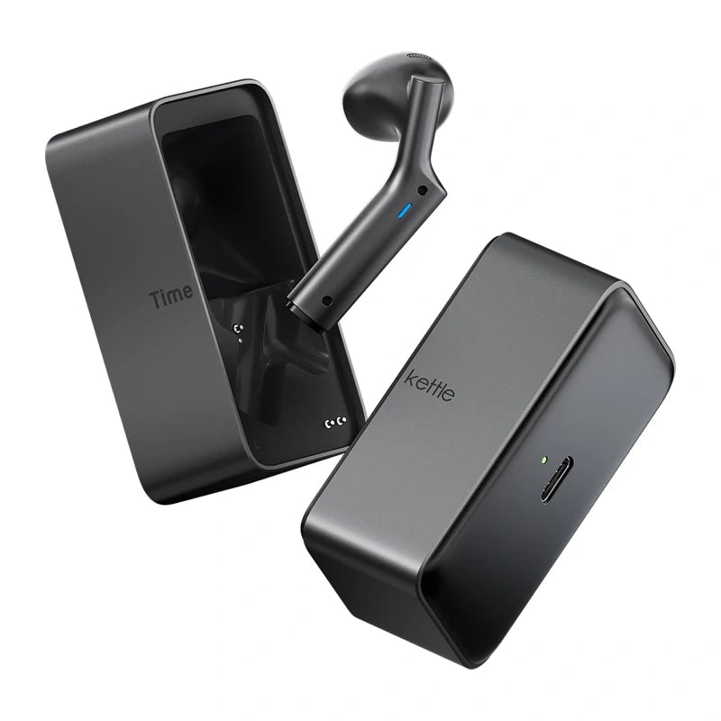 TimeKettle W4 Plus TWS-oversættelsesøretelefoner (sort)