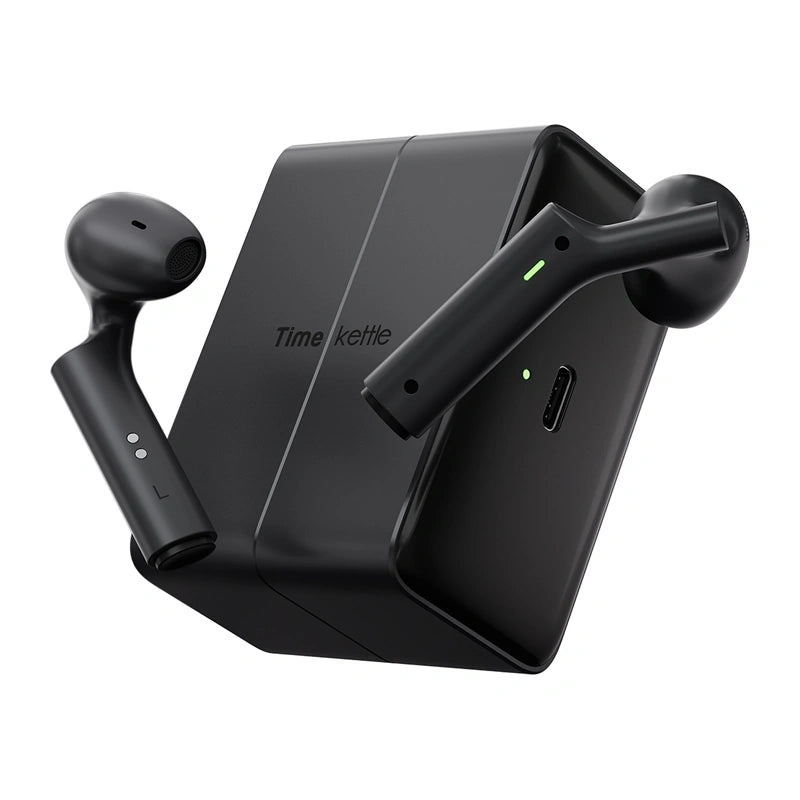 TimeKettle W4 Plus TWS-oversættelsesøretelefoner (sort)