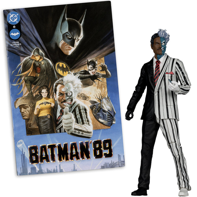 DC Direct Two-Face (Batman 89) 7 tommer actionfigur med tegneserie McFarlane Toys