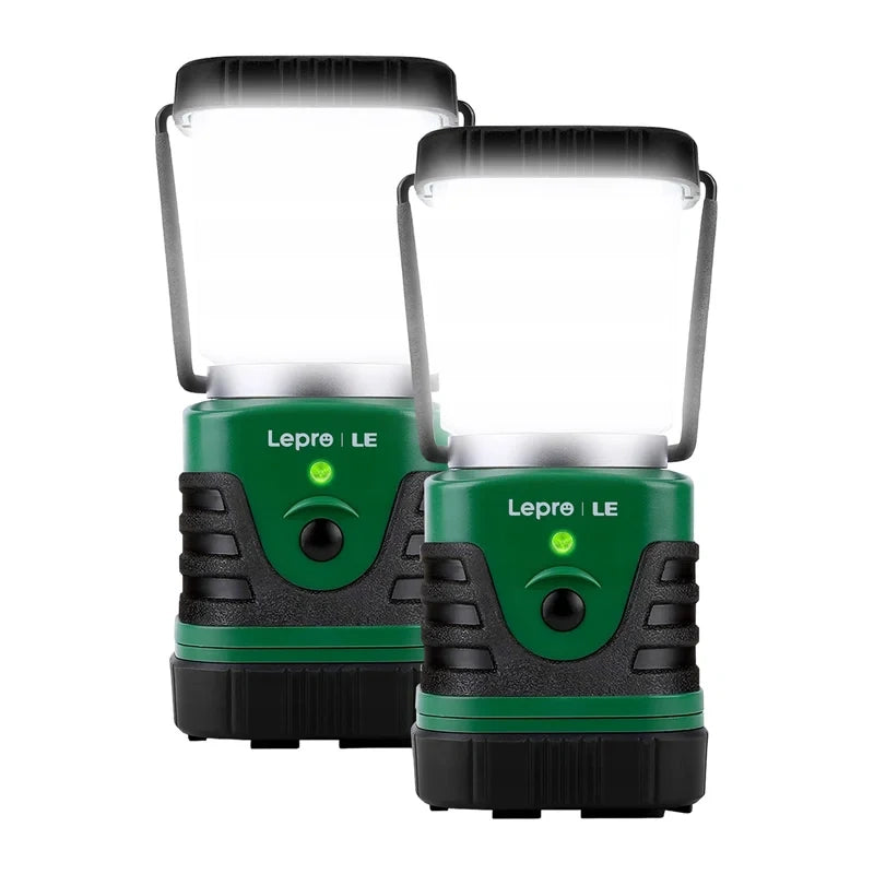 LEPRO 3300008-2 campinglygte 4400mAh, 2 stk.