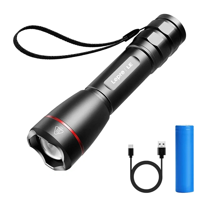 LEPRO 120024 1000 lm USB-lommelygte