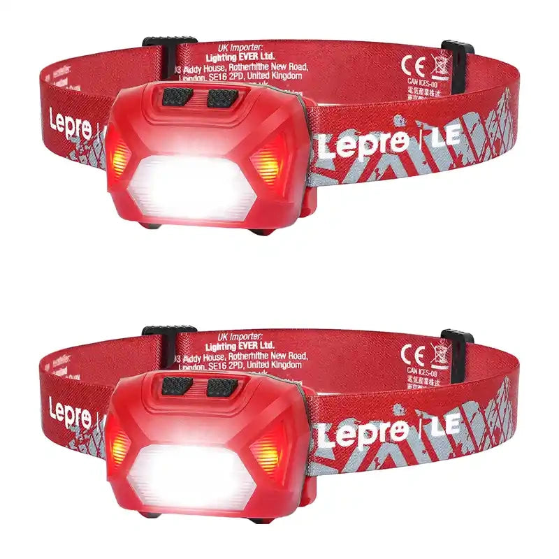 LEPRO 320014-R-2 USB-pandelampe, 2-pak