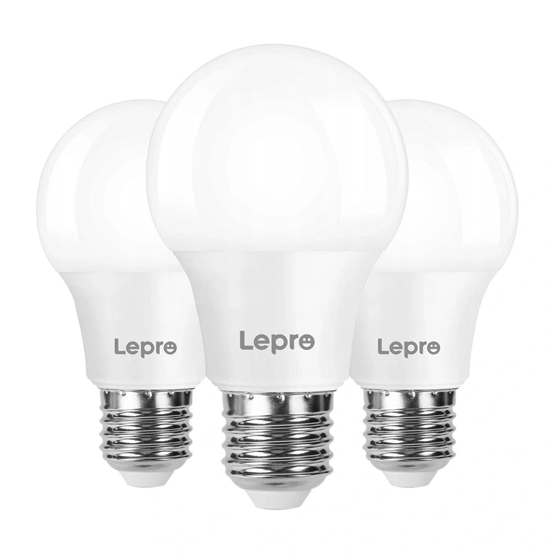 LEPRO 100089-WW-EU-3 LED-pære, E27, A60, 8,5W (60W), 806 lm, 2700K (varm hvid), 180°, 3-pak