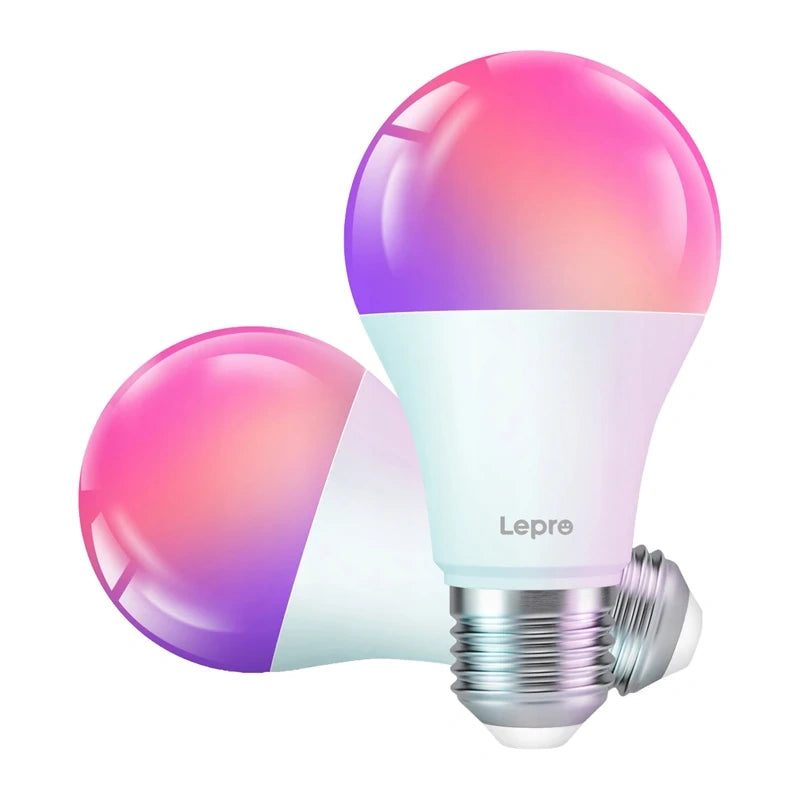 LEPRO B1-EU-2 smart E27 Wi-Fi LED-pære, 2-pak