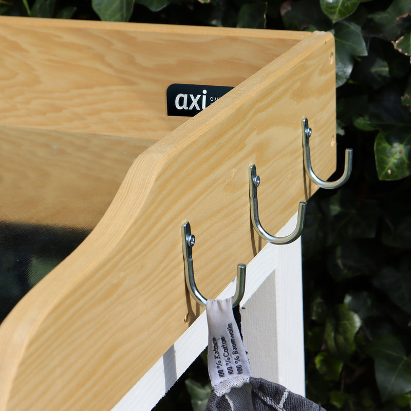 AXI Pottebord med opbevaringshylder - Brun/Hvid