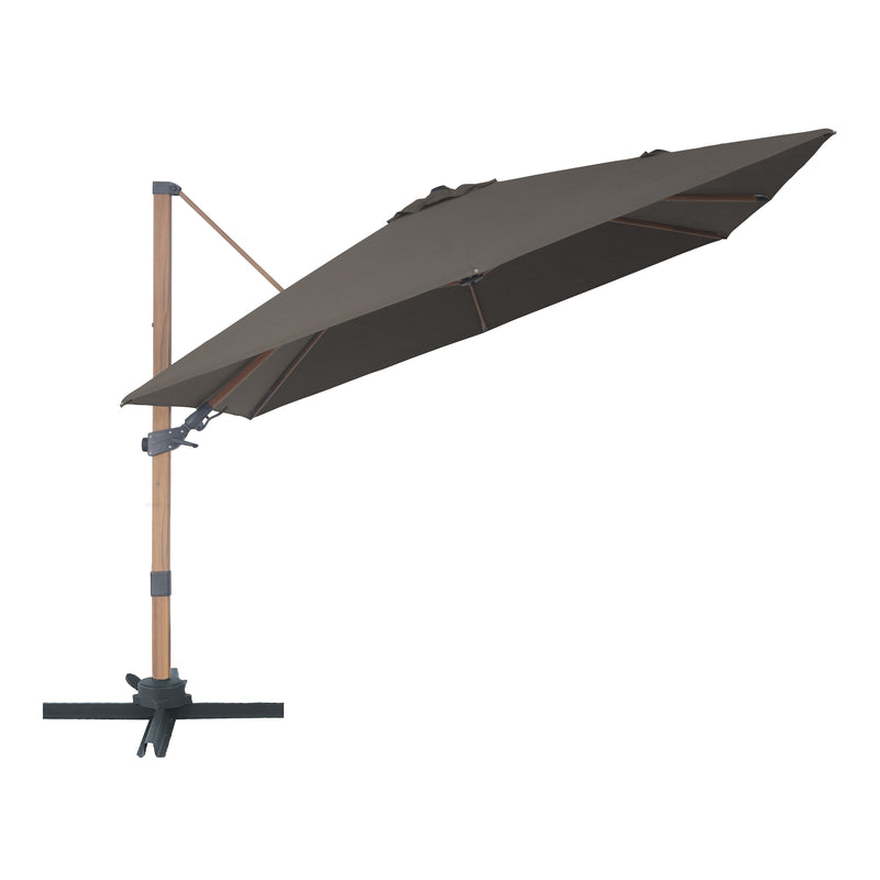 AXI Alina Hængeparasol 300x300cm Trælook /Taupe