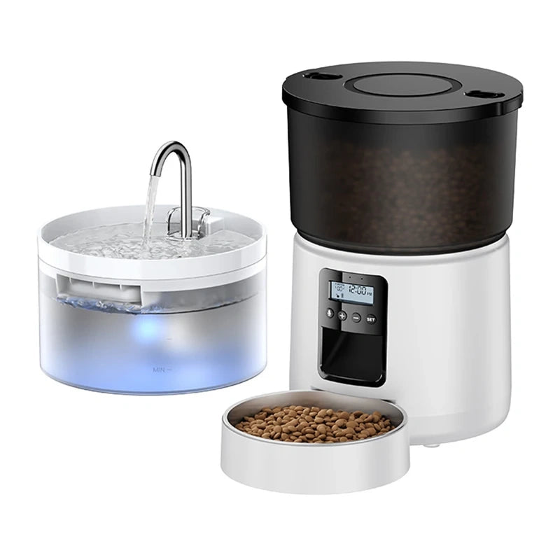 ROJECO Button 3L foderautomat med 2L vanddispenser