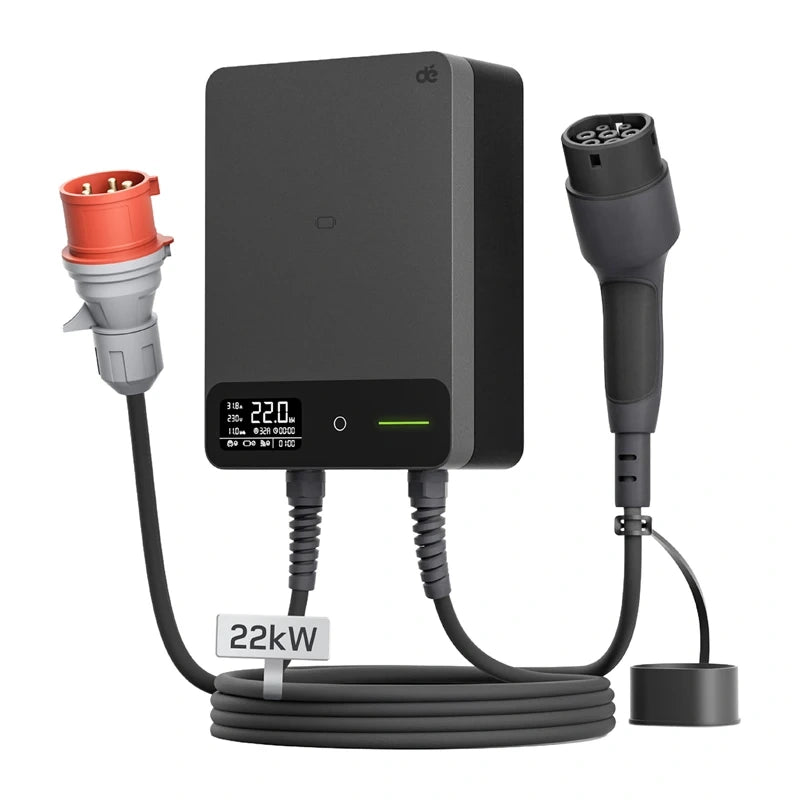 dé ladeboks 22kW med 10 m kabel