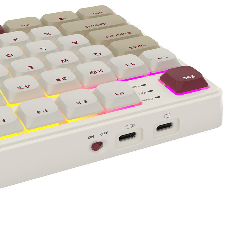 Royal Kludge N80 lineær 80K Rosy Clouds - RGB ANSI (ENG) trådløs