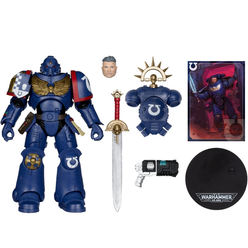 Warhammer 40,000 Total War 3rd Company Lieutenant (Ultramarines) 7 tommer actionfigur McFarlane Toys