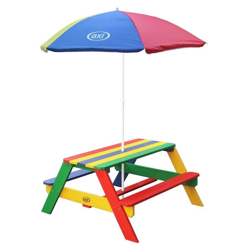 AXI Nick Picnicbord Regnbue - Parasol Regnbue