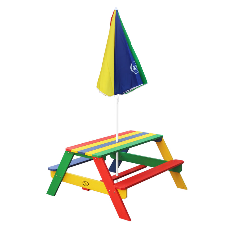 AXI Nick Picnicbord Regnbue - Parasol Regnbue
