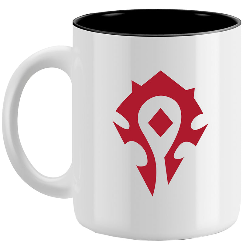 Krus World of Warcraft: Horde (hvid) - 11 OZ (325 ml), med gaveæske