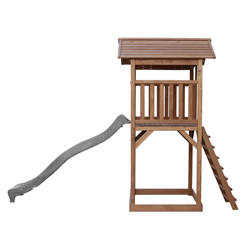 AXI Beach Tower Legetårn Brun- Grå Rutsjebane