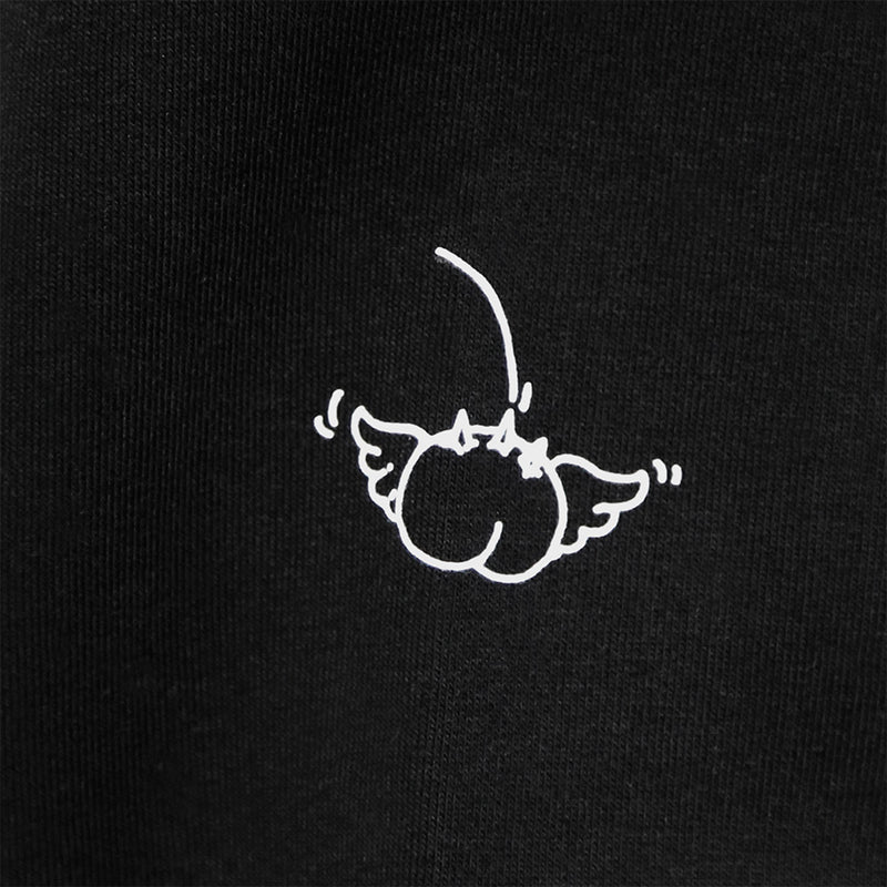Rick and Morty hættetrøje med logo sort