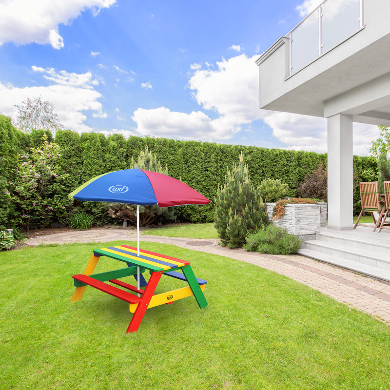 AXI Nick Picnicbord Regnbue - Parasol Regnbue