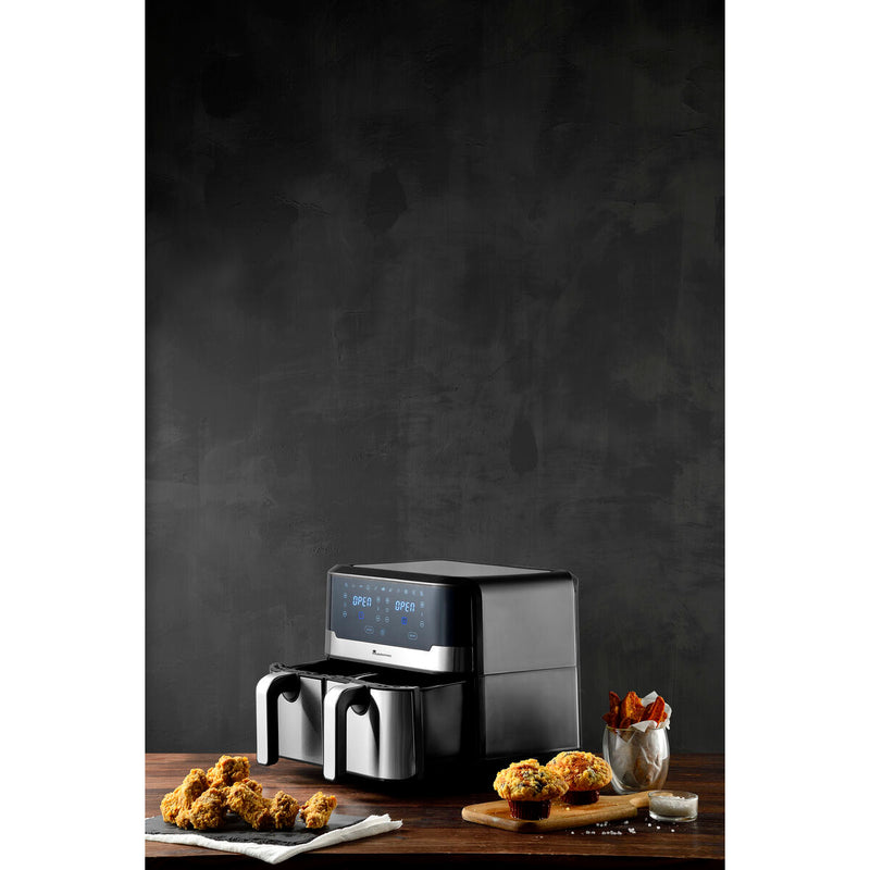 Varmluftsfrituregryde Masterpro Rocket Duo 900 2400 W 9 L Sort