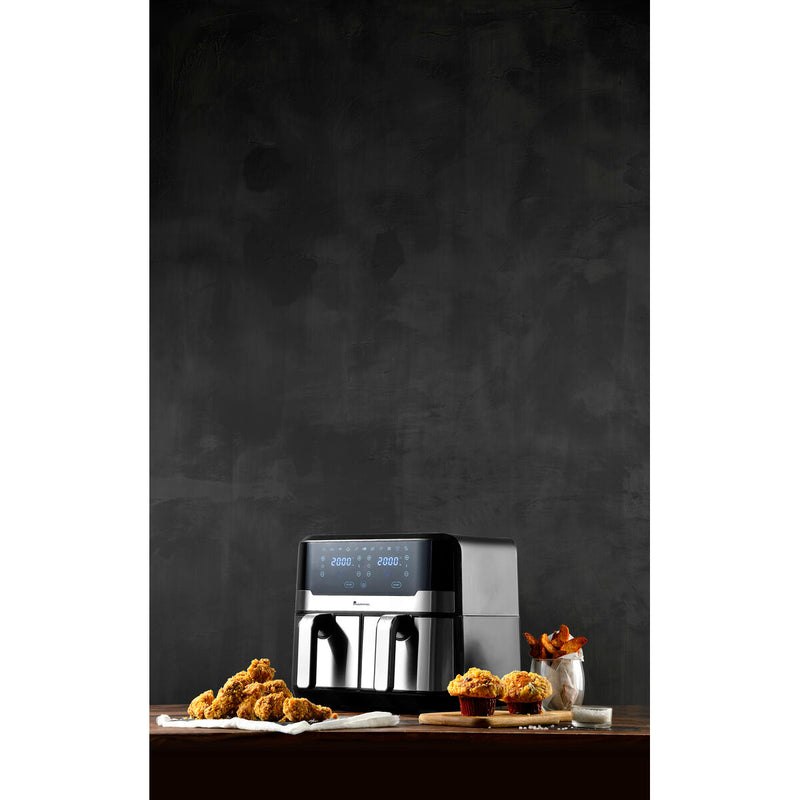 Varmluftsfrituregryde Masterpro Rocket Duo 900 2400 W 9 L Sort
