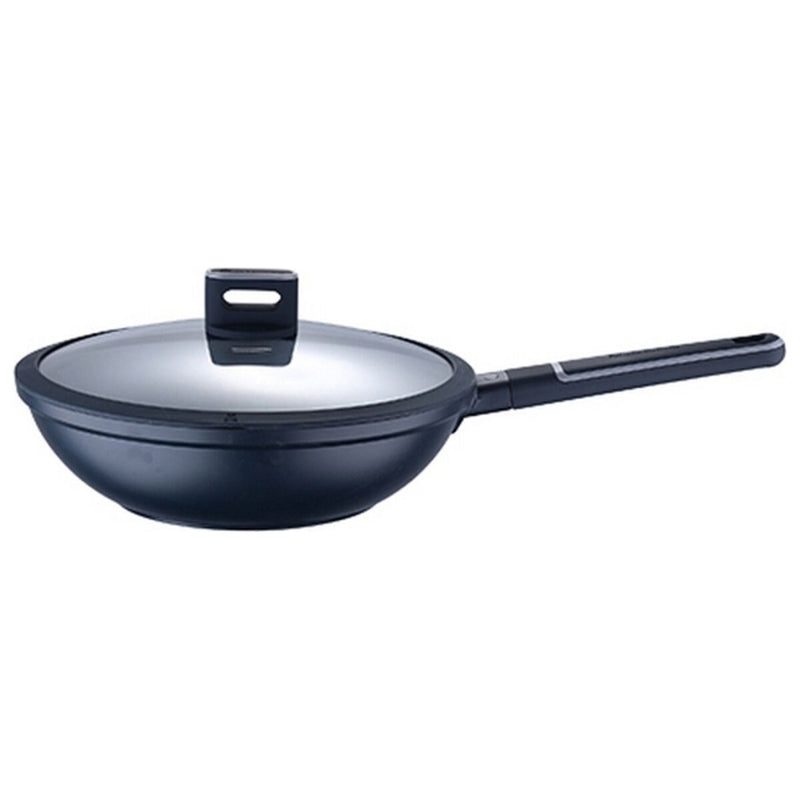 Wok Pande Masterpro Indigo Sort Aluminium (Ø 28 cm)