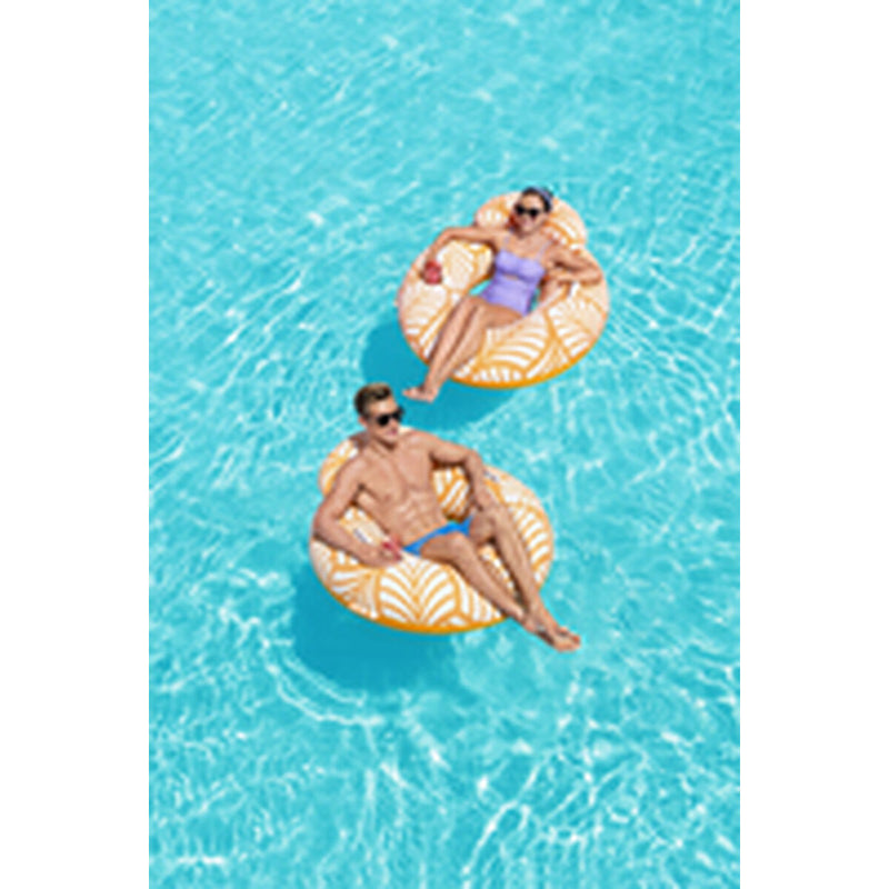 Oppustelig poolstol Bestway Deluxe 118 x 117 cm Hvid Orange (Refurbished B)