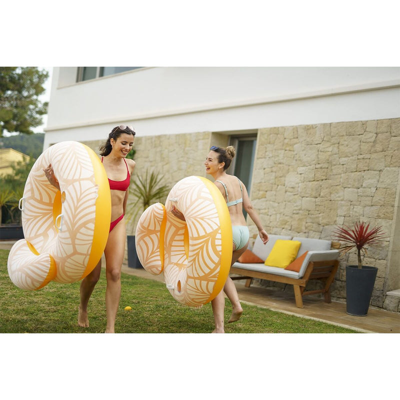 Oppustelig poolstol Bestway Deluxe 118 x 117 cm Hvid Orange (Refurbished B)