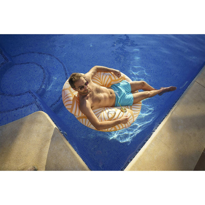 Oppustelig poolstol Bestway Deluxe 118 x 117 cm Hvid Orange (Refurbished B)
