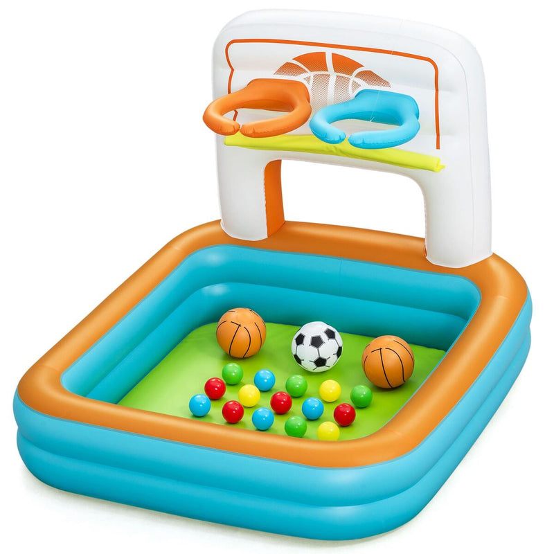 Bestway Oppustelig Børnepool med Basket og Bolde 120x107x84 cm +2 År 52728