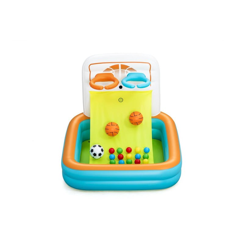 Bestway Oppustelig Børnepool med Basket og Bolde 120x107x84 cm +2 År 52728