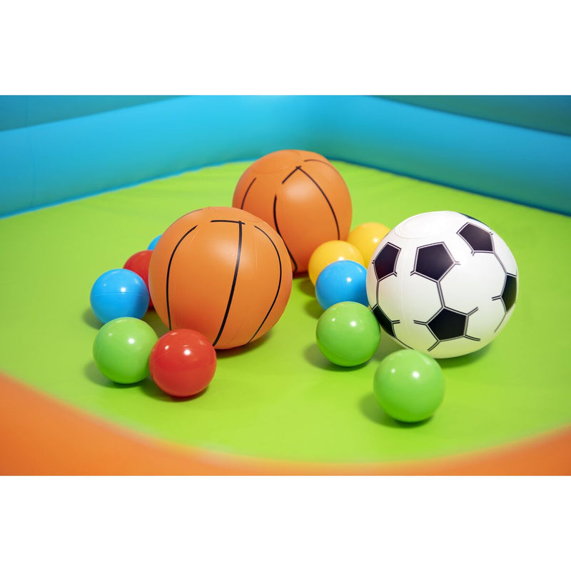 Bestway Oppustelig Børnepool med Basket og Bolde 120x107x84 cm +2 År 52728