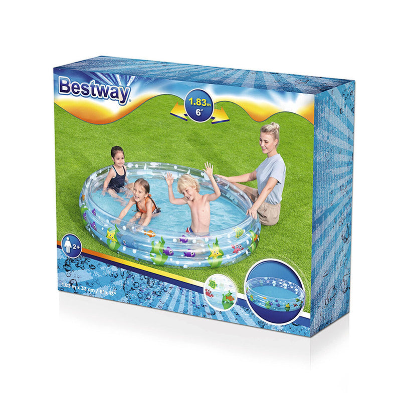 Oppustelig Pool til Børn Bestway Marine 183 x 33 cm