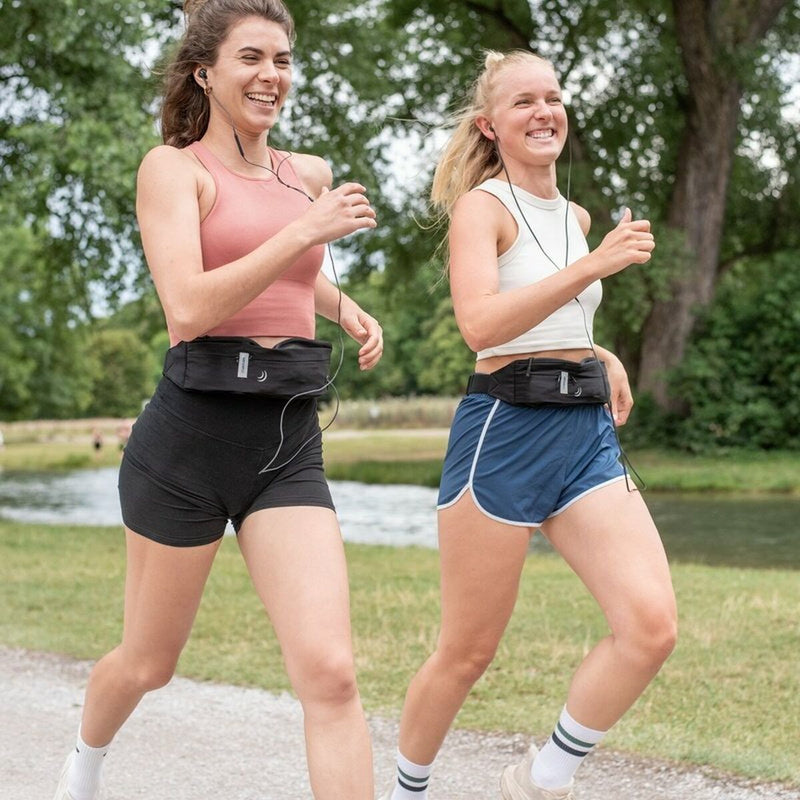 Waterfly Løbebælte 3.0 Sort Unisex Lycra 1L med Reflekser og Hovedtelefonudgang (Refurbished B)
