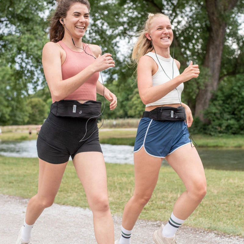 Waterfly Løbebælte 3.0 Sort Unisex Lycra 1L med Reflekser og Hovedtelefonudgang (Refurbished B)