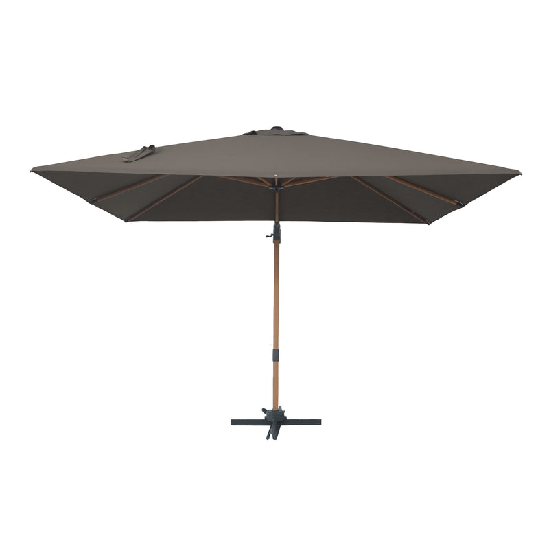 AXI Alina Hængeparasol 300x300cm Trælook /Taupe