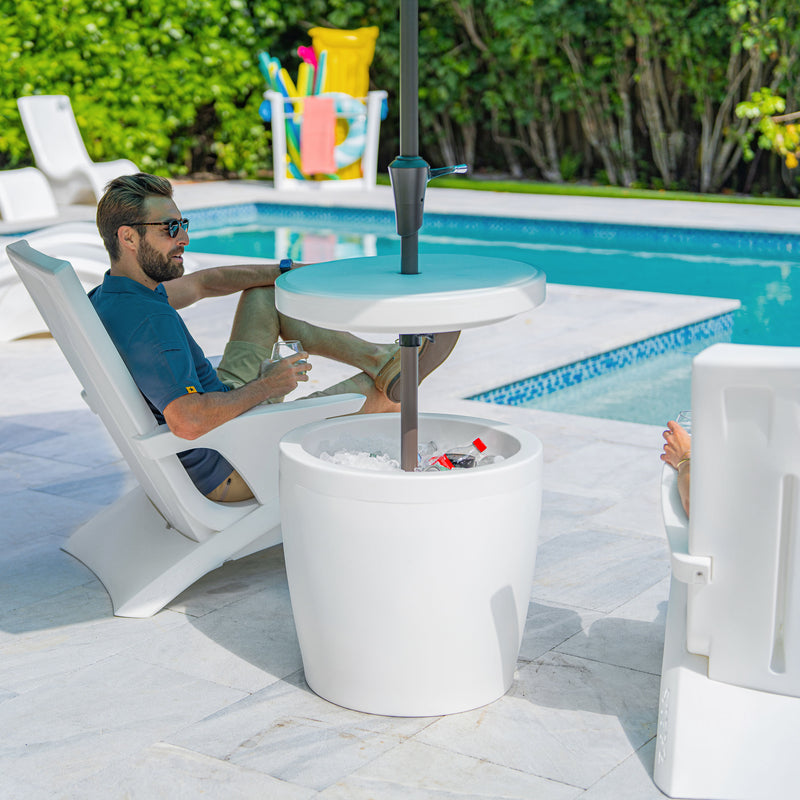 Step2 Vero In-Pool Shade Poolbord Hvid