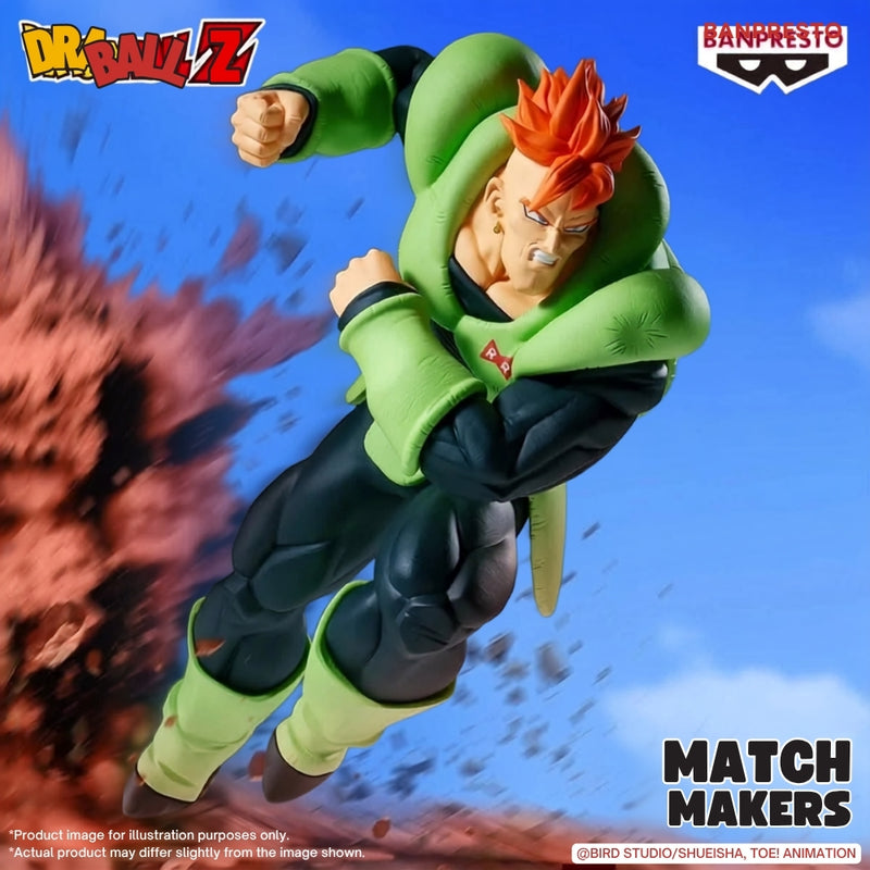 Bandai - Dragon Ball Z Match Makers Android 16 (Vs Cell) figur