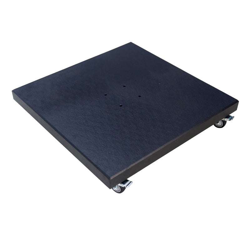 AXI Granit Parasolfod med Hjul Sort - 80 x 80 cm