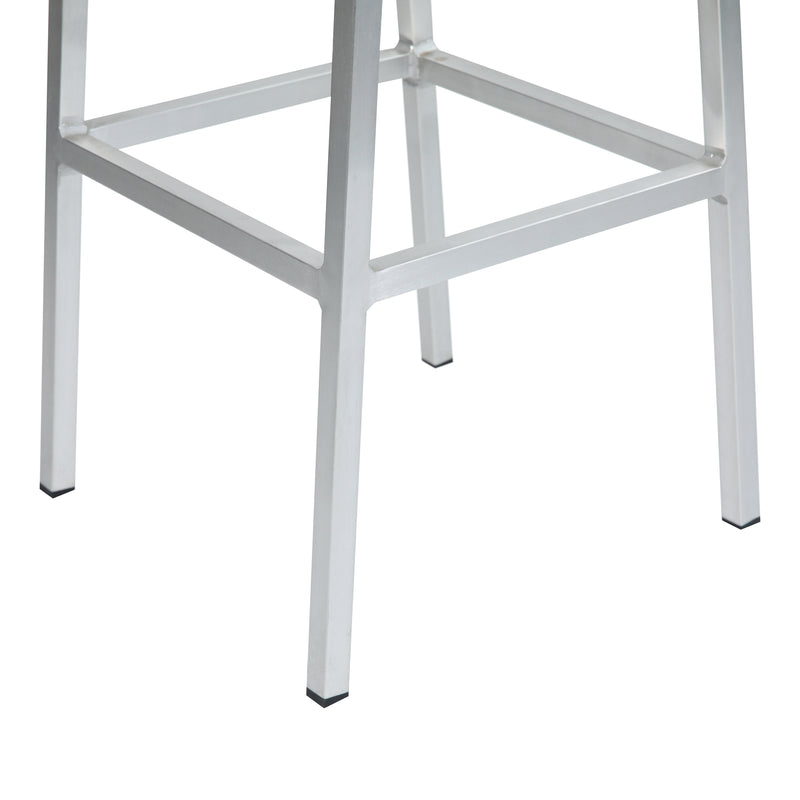 AXI James Barmøbelsæt med 4 barstole - Aluminium/Træ-look