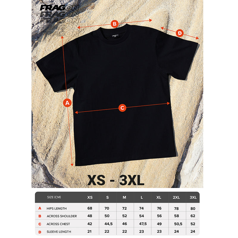 FragON basis-T-shirt, sort