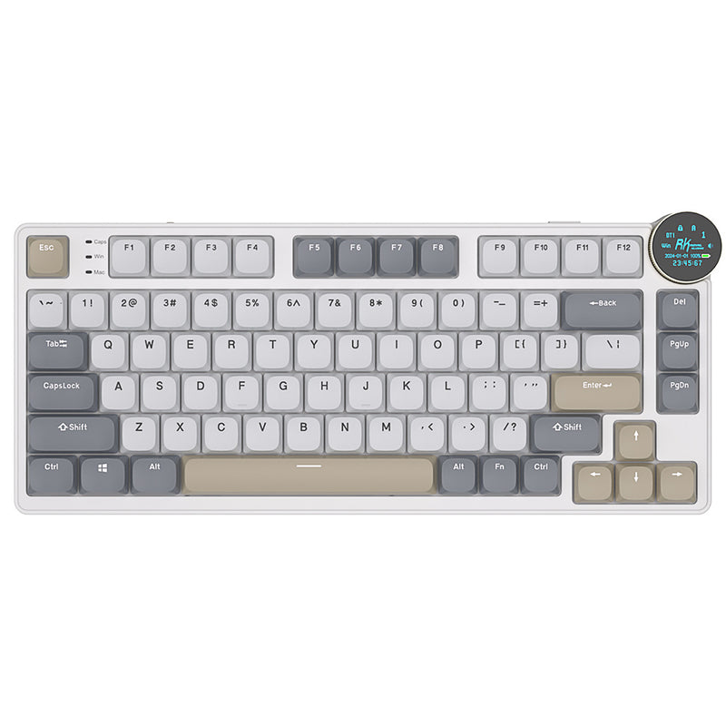 Royal Kludge N80 taktil 80K Pearly Dawn - RGB ANSI (ENG) trådløs