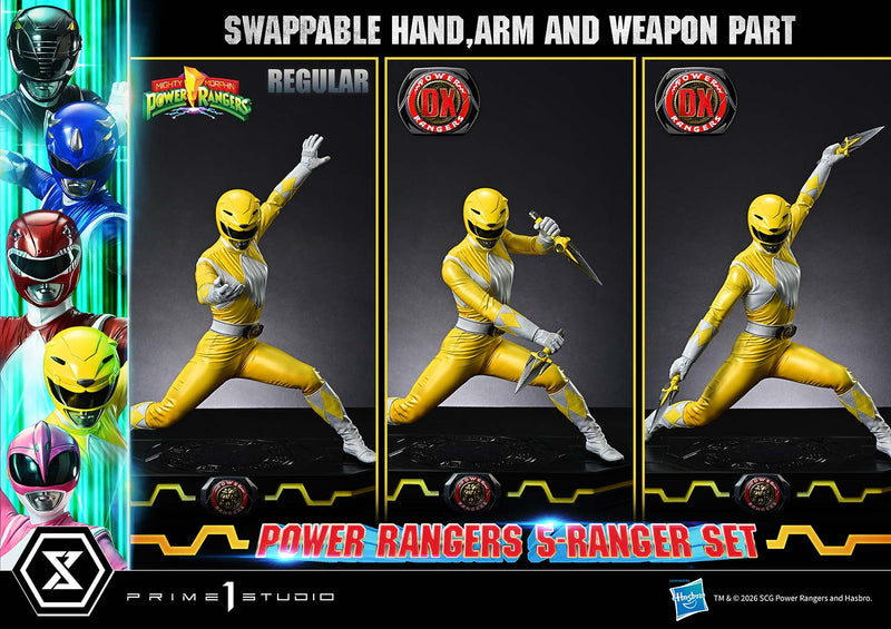 Prime 1 Studio Premium Masterline Mighty Morphin Power Rangers Power Rangers 5-Ranger-sæt Deluxe Version