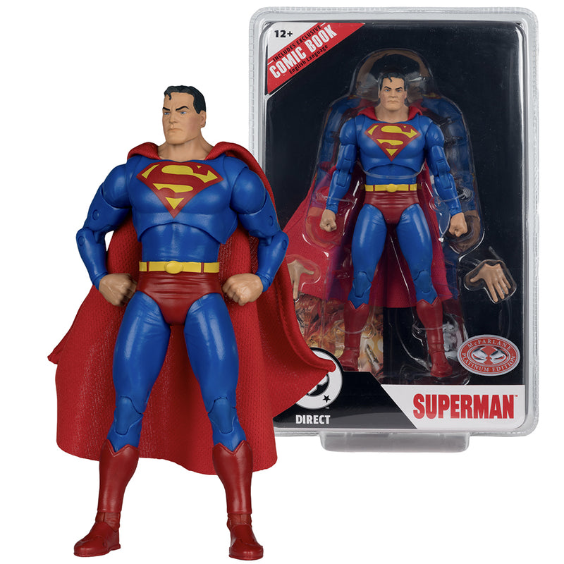 DC Direct Superman (Justice #1) 7 tommer actionfigur med tegneserie McFarlane Toys