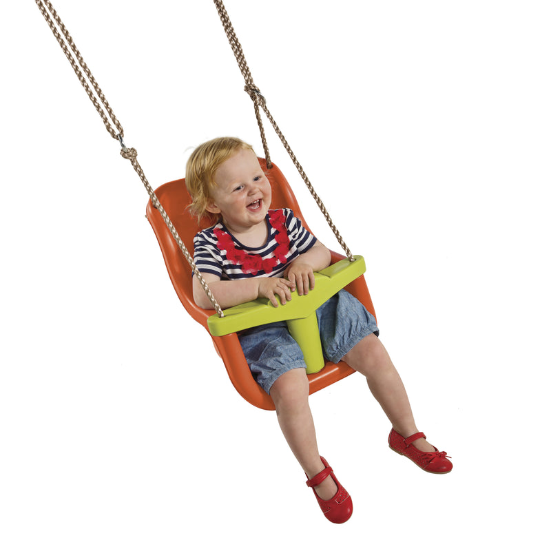 AXI Baby Gyngesæde - Orange/Limegrøn