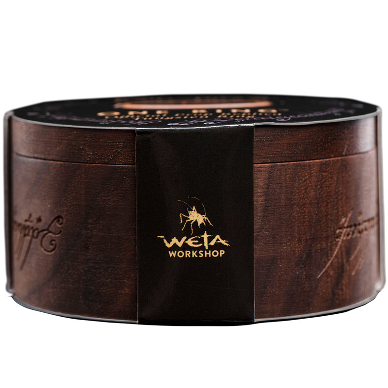 Weta Workshop LOTR - The One Ring (med runer) - forgyldt wolfram, størrelse 7