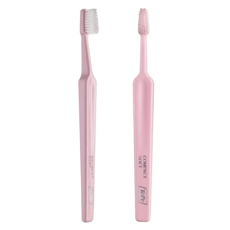 Escova de Dentes Tepe Compact Soft Lyserød