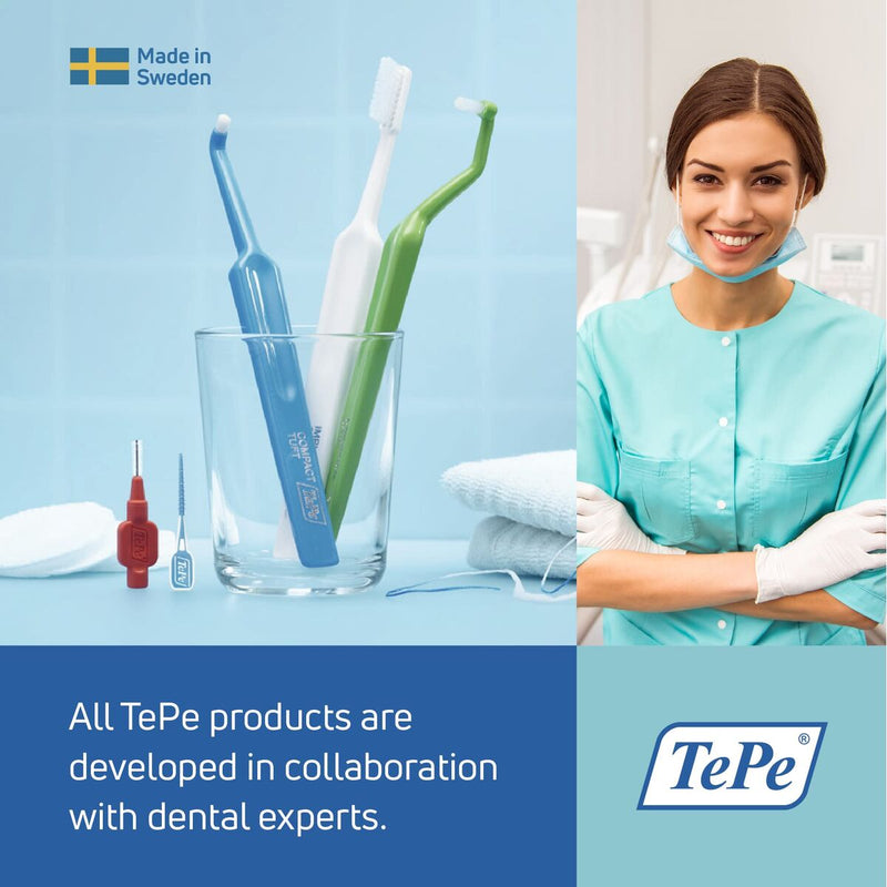 Escova de Dentes Tepe Compact Soft Lyserød