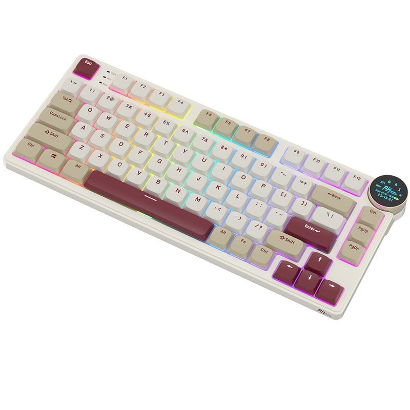 Royal Kludge N80 taktil 80K Rosy Clouds - RGB ANSI (ENG) trådløs