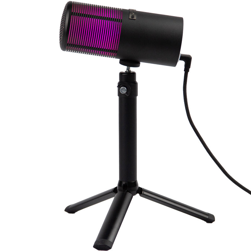 THRONMAX M8P PULSE PRO RGB USB-kondensatormikrofon 96KHZ, sort